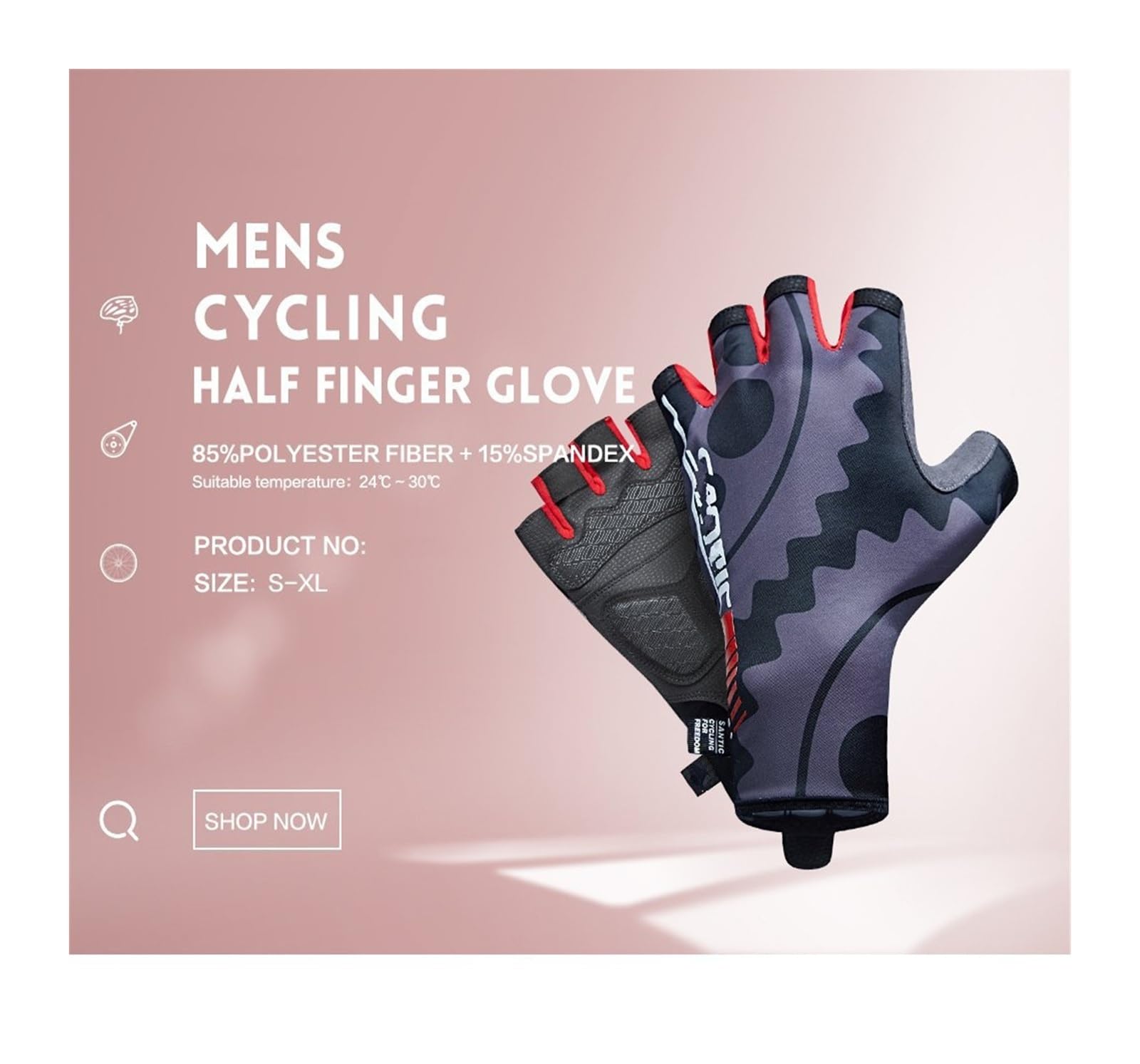 PuCio Motorrad-Fahrradhandschuhe, Winter-Thermo-Fleece, Vollfinger-Touchscreen, MTB, Rennrad-Handschuhe Männer und Frauen (Farbe : 1, Size : XL)
