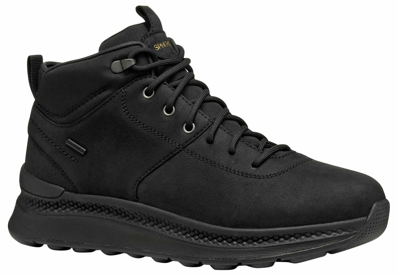 Geox U Spherica Actif X2, Bota de Tobillo Hombre, Negro, 43 EU