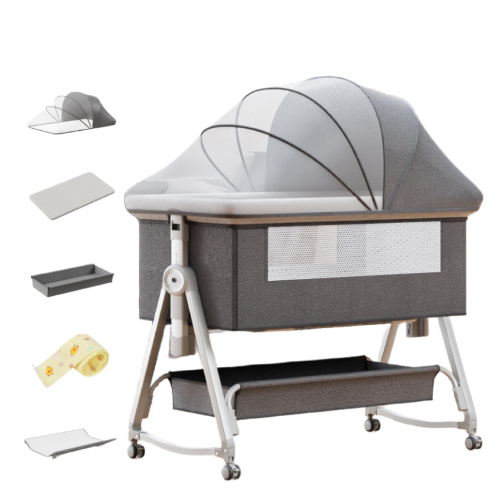 ベビーベッド　折りたたみ　ゆりかご Amazon.co.jp: NIGOE新生児 ゆりかごベッド 多機能折りたたみ