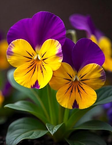 Miniatura 2 de Semillas Viola Tricolor Seed Mix 40+ Semillas para cultivar Viola Johnny Jump-up Mix Primavera o en climas templados Plantación de otoño