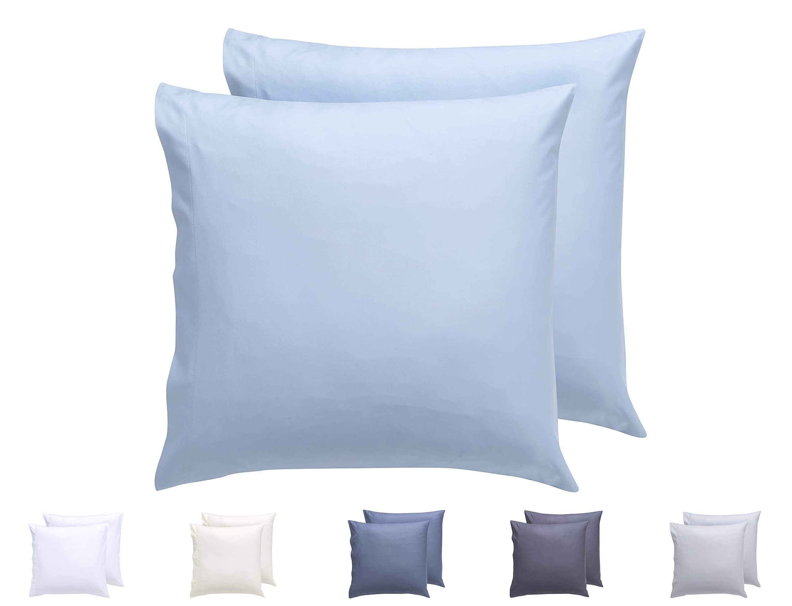 Todocama Set of 2 Extra Soft Hypoallergenic Microfibre Pillow Cases