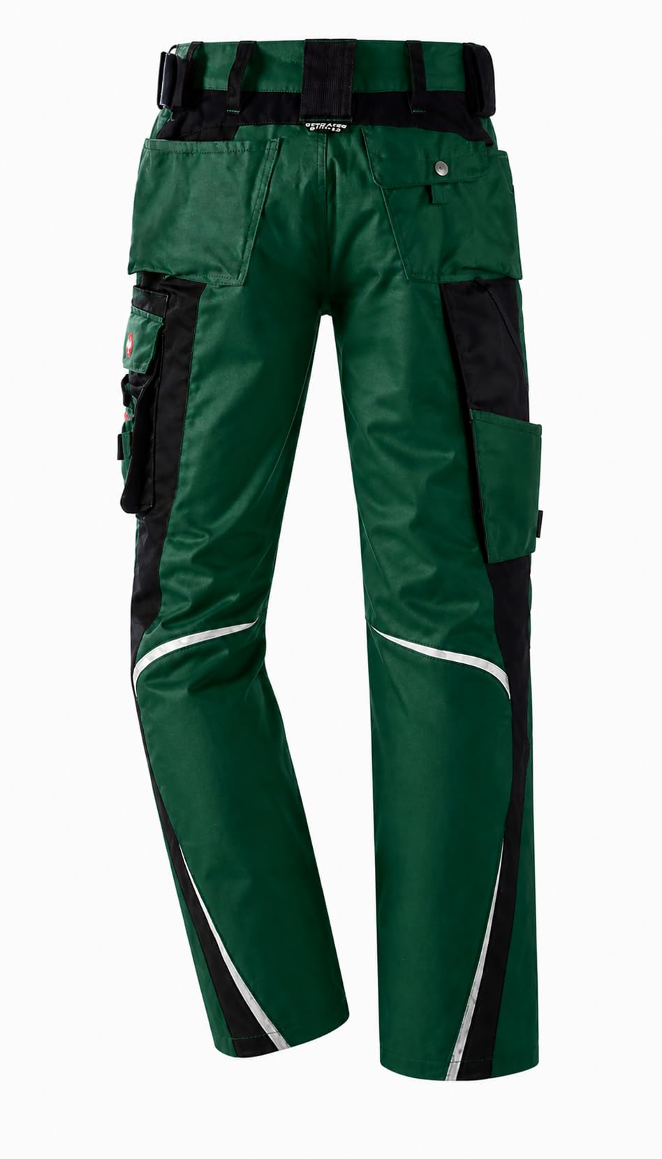 Generisch Bundhose Herren Arbeitshose Handwerker Workwear Hose mit Stretchbund Flexbelt Werkzeugtaschen Zollstocktasche Handyfach robuste Berufshose