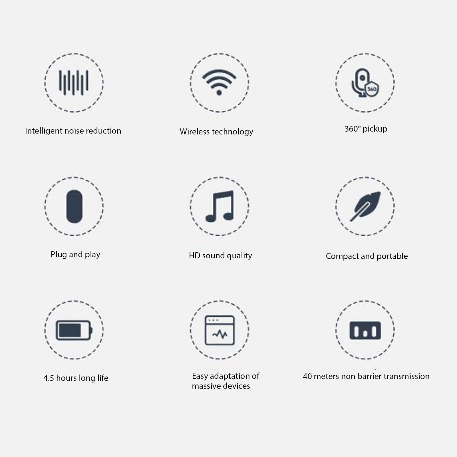 Amazon.co.jp: 2.4Gワイヤレス楽器マイク、コンデンサークリップオン