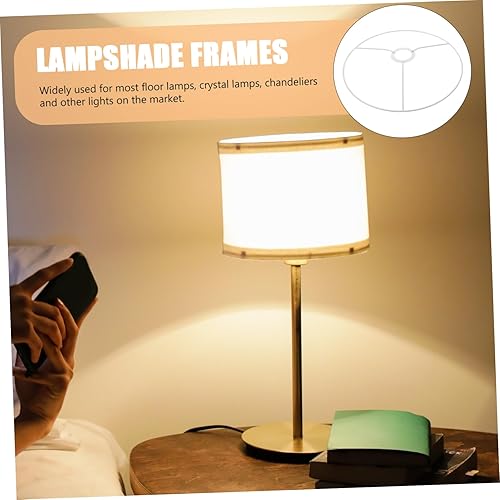 Miniatura 4 de Elegante marco de pantalla redonda adecuado para lámpara colgante de lámpara blanca