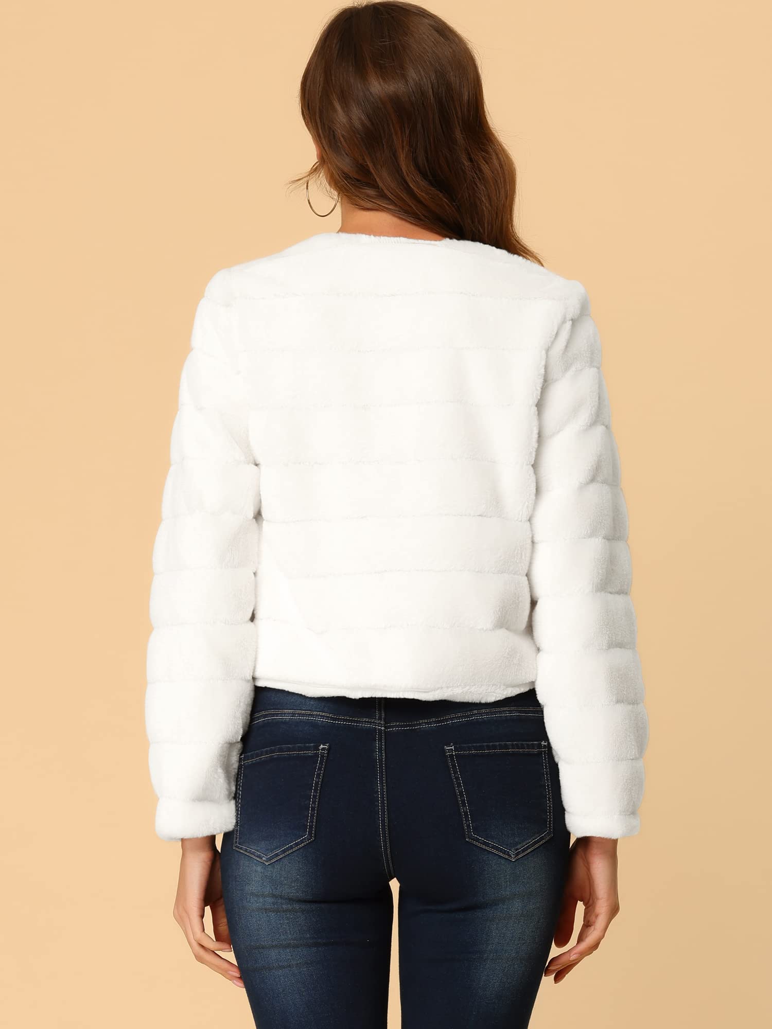 Allegra K Damen Casual Coat Cropped (1er Pack)