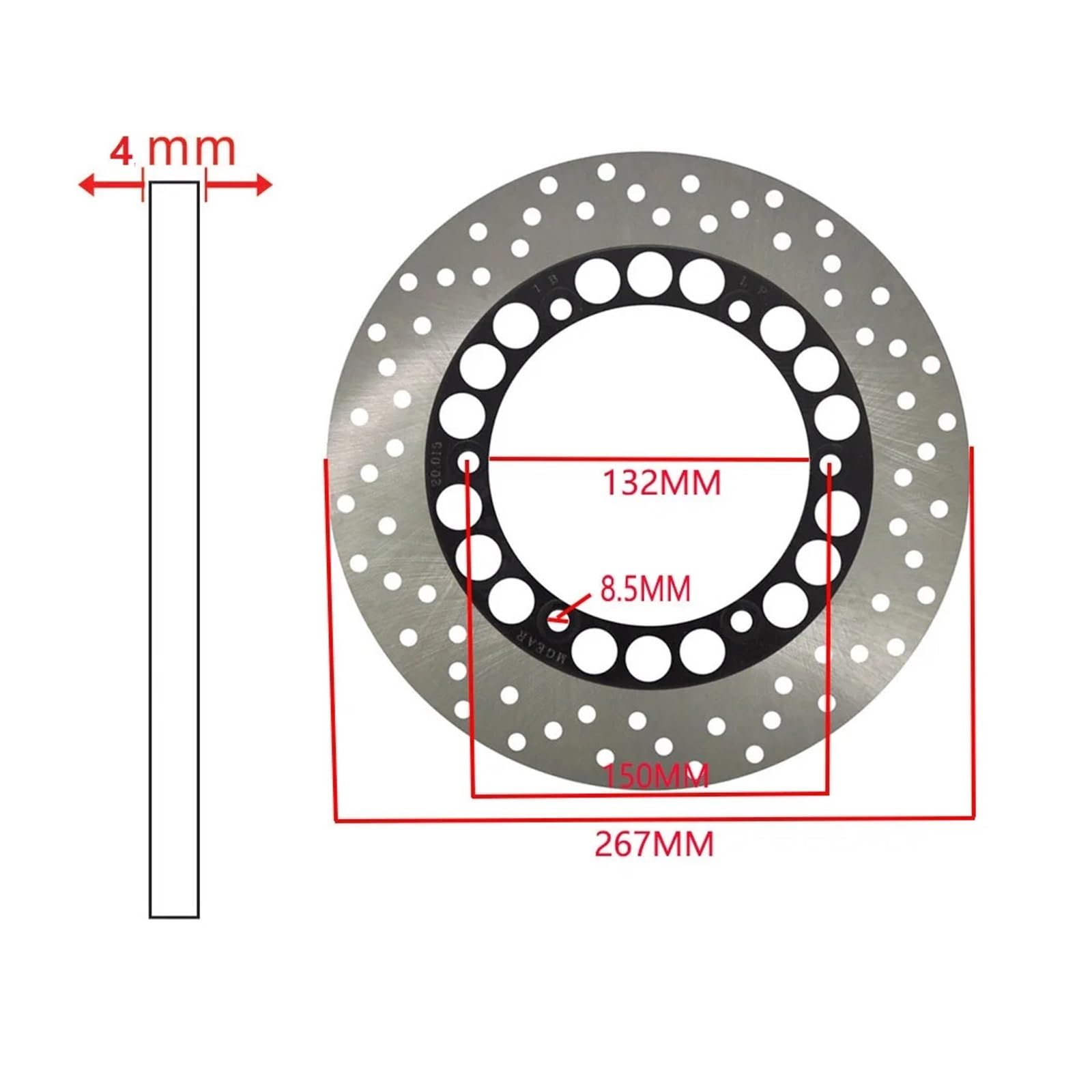 Discos Freno Moto para XP500 para T-MAX para XJ600 para XJ600H para FZ750 para Genesis para FZR750R para FZX750 para Fazer Rotor De Disco De Freno Trasero De Motocicleta Rotor Disco Freno