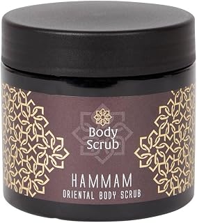 Sea salt body scrub, pleasant fragrance, fruity hammam, smooth and cleanses the body, 500 g.