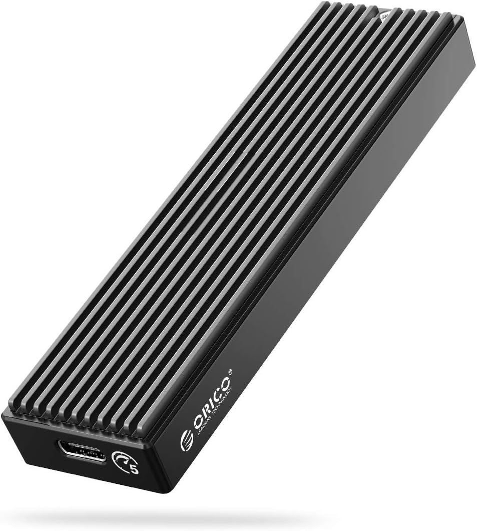 ORICO M.2 SATA B+M/B Key SSD Enclosure USB 3.1 Type C 5Gbps External Solid State Enclosure Adapter for 2280/2260/2242/2230 M.2 NGFF SSD 4TB Max, NOT Supoort PCIe NVMe/AHCI M.2 SSD-M2PF