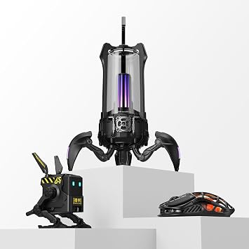 Gravastar Supernova Portable Bluetooth Speaker with GravaStar Mercury M2 Wireless Gaming Mouse with GravaStar Alpha65 Robot Fast GaN Charger Block
