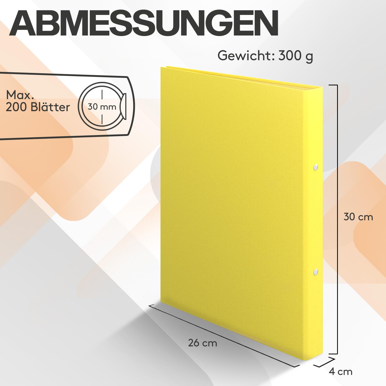 ACROPAQ – 10 x Ringordner A4 schmal, Ordner A4 in 10 bunten Farben mit 2 Ringen – inkl. Rückenetiketten – Ordner schmal für bis zu 200 Blätter – Rückenbreite 4 cm – Büro, Schule, Uni – Bunt