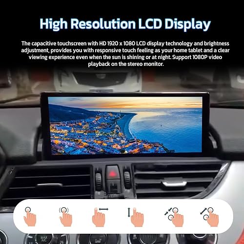 Miniatura 7 de aoonav Actualización de radio de coche Android 13 de 10.25 pulgadas para BMW Z4 E85 E89 2009-2018 Reproductor multimedia estéreo automático