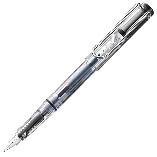 LAMY safari vista - Fountain Pen with ergonomic grip & polished Left-Handed steel nib (LH) in size M - ideal for any Writing & Calligraphy - including LAMY T 10 blue cartridge - vista - Left-hand Nib