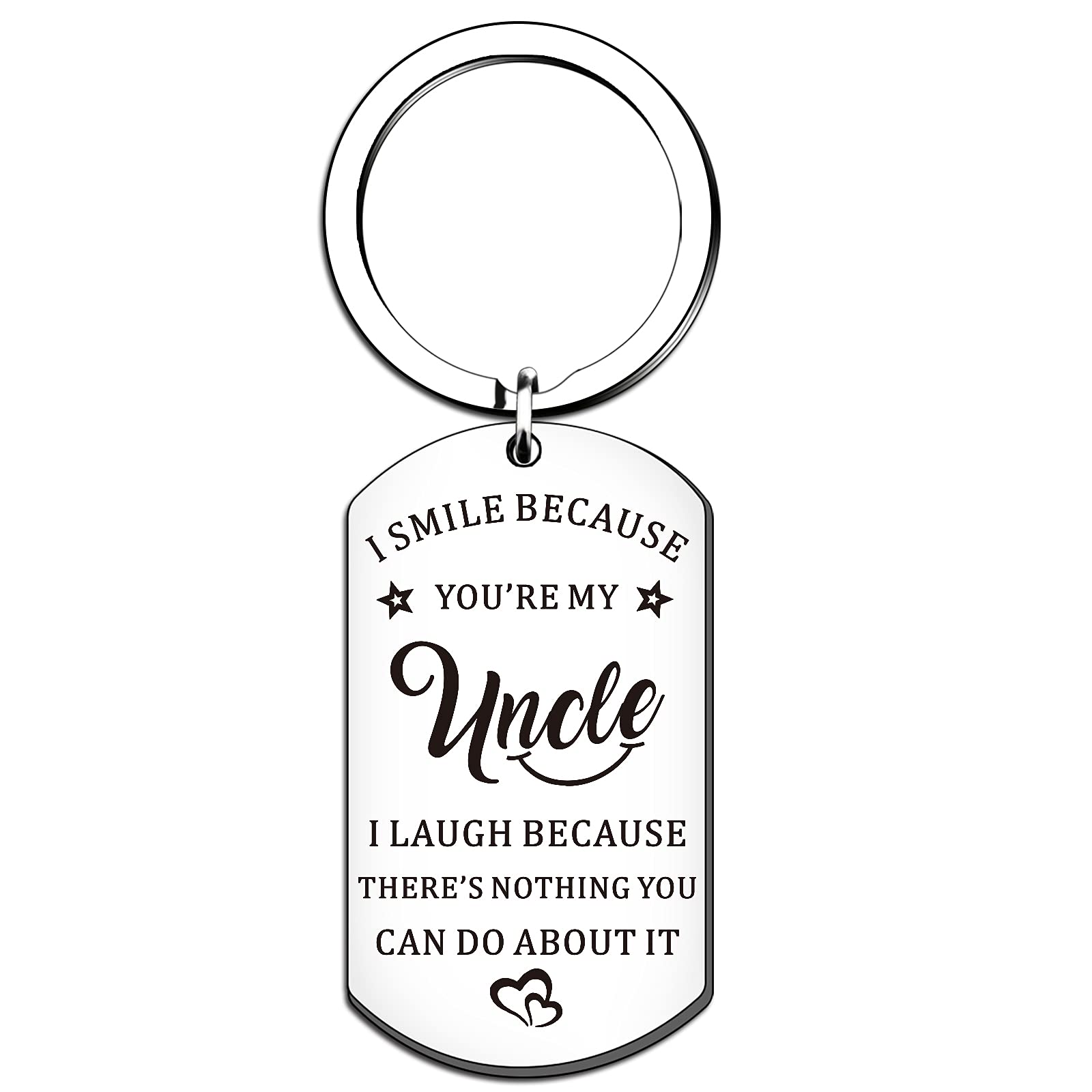 QMVMVUncle Keyring Uncle Gifts Christmas Thanksgiving Birthday Gift for Uncle from Niece Nephew