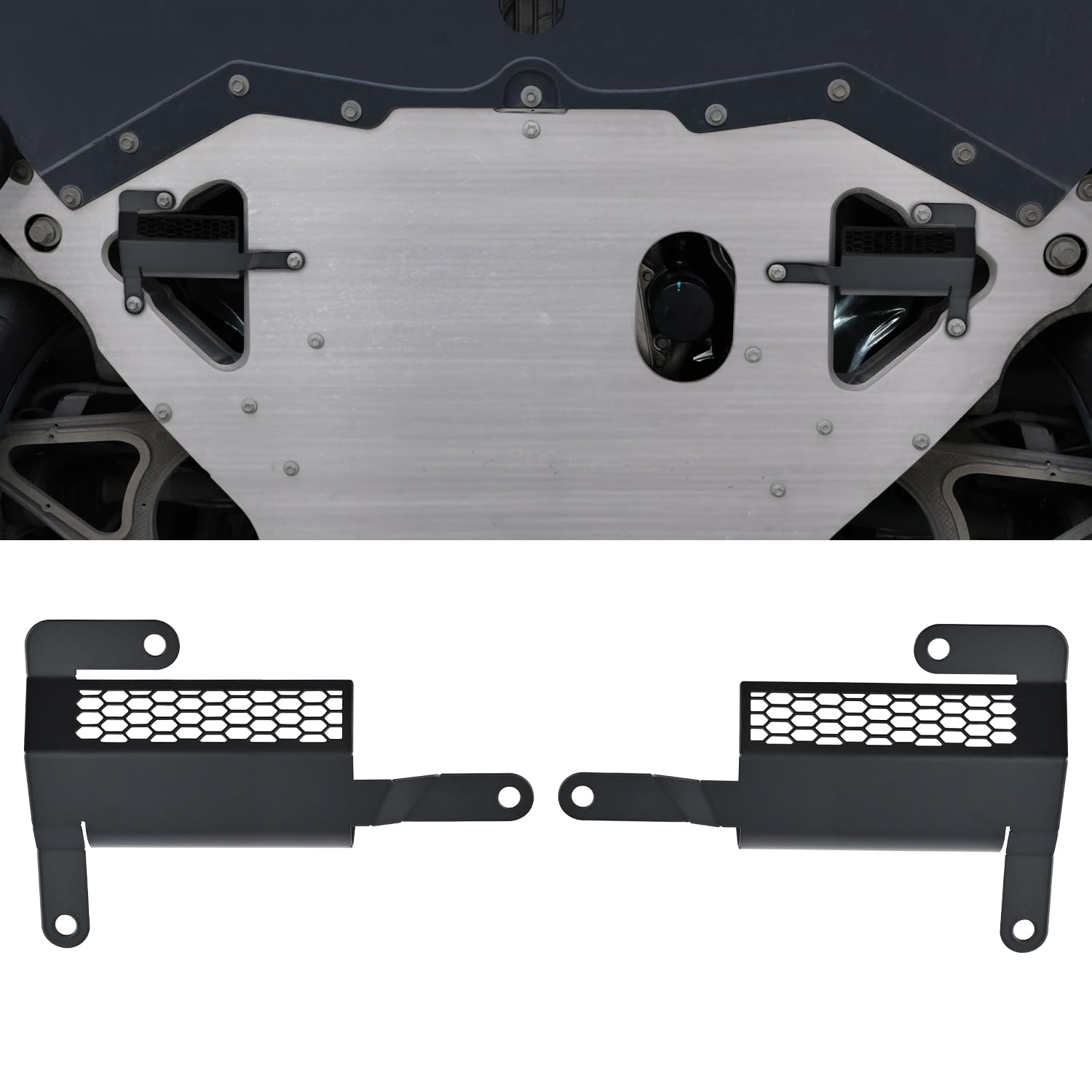 Photo 1 of BILLFARO 2PCS Black Underbody Air Deflector,Widebody Air Cooling Ducts Airflow Engine Bay Shield Air Diverters for Corvette C8 Stingray Z51 2020+,for C8 Z06 2023+/E-ray 2024+,Replace 85580653,85580654