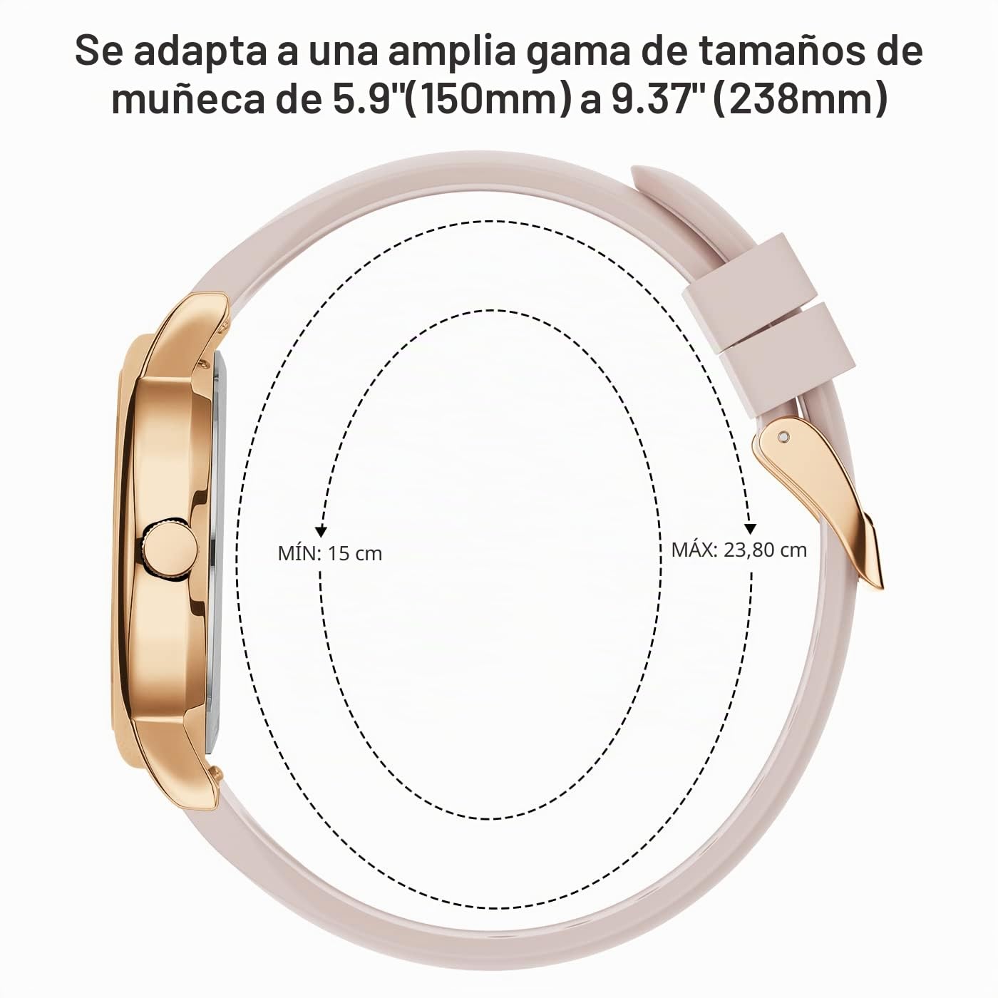 GOLDEN HOUR Reloj de Enfermera Impermeable para Profesionales Médicos, Estudiantes, Mujeres y Hombres, Esfera Luminouse Fácil de Leer, 24 Horas con Segunda Mano, Correa de Silicona