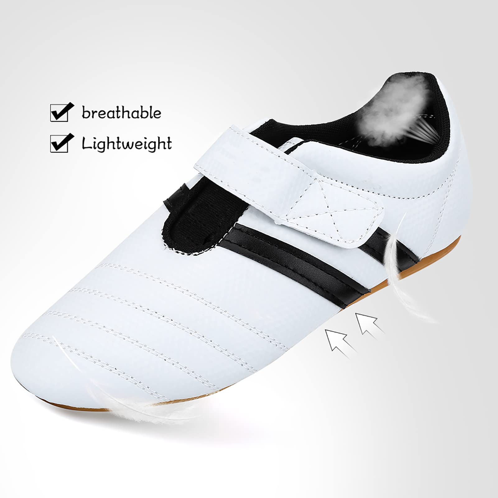 RiToEasysports Zapatos de Taekwondo, Zapatos de Boxeo Kung Fu Tai Chi, Zapatos de Entrenamiento de Karate para Adultos y Niños
