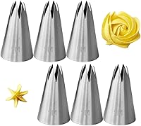 Vista 9 de Puntas de glaseado redondas extra grandes R18L, puntas de glaseado redondas grandes para macarons, dollop, canolis, pasteles, cupcakes, galletas