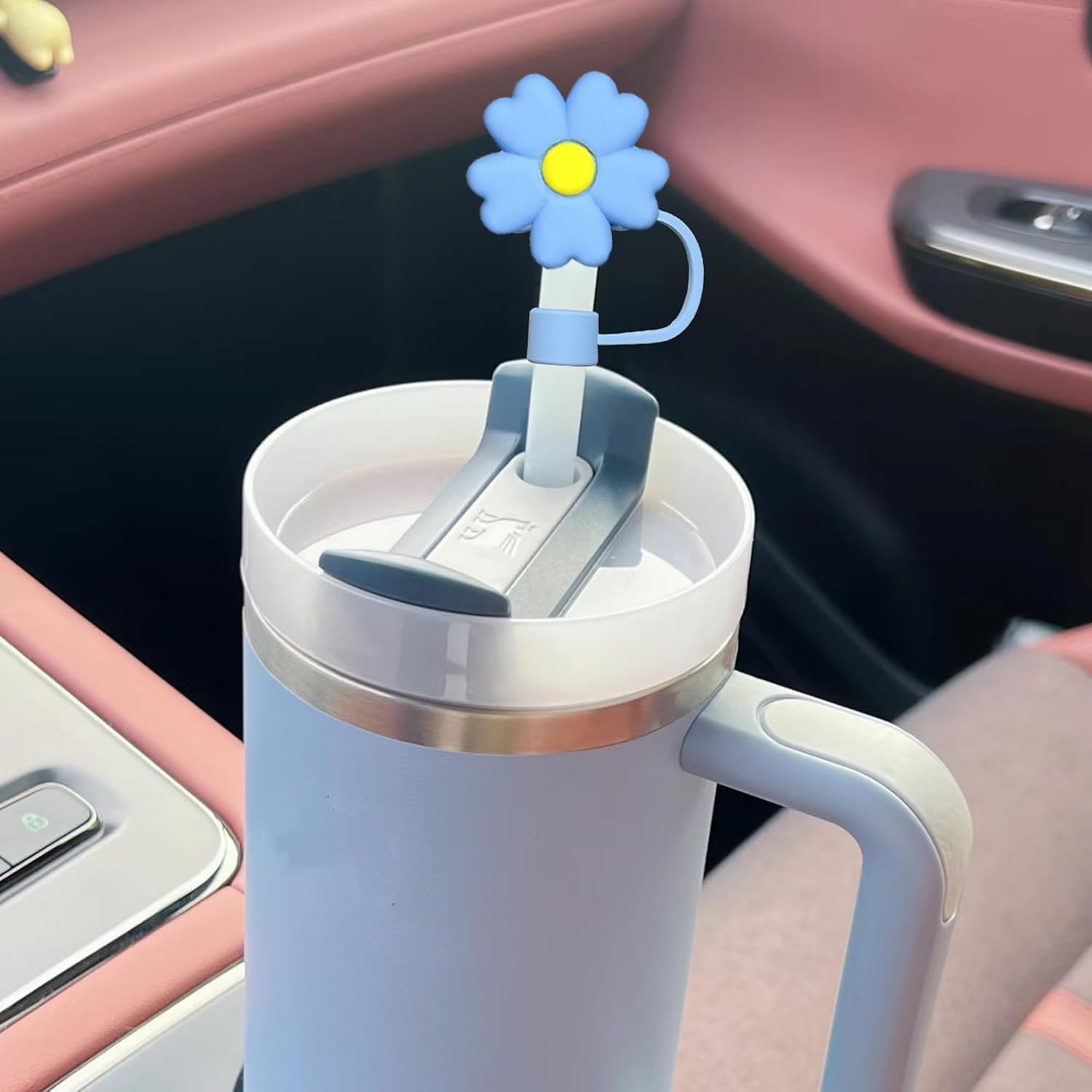 8 Pcs Capuchons De Paille Pour Stanley Cup,Housses De