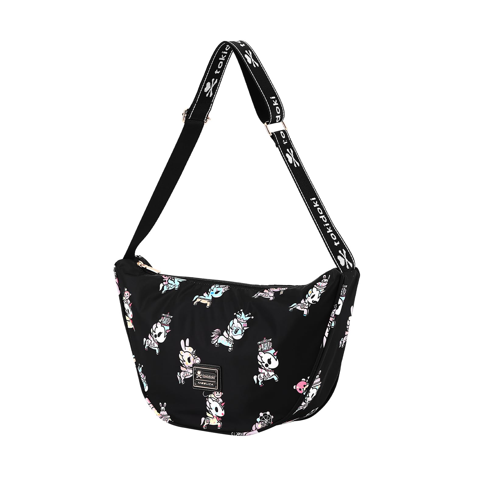 Tokidoki Crescent Bag for Women Crossbody Bag with Adjustable Strap Cartoon Unicorno Shoulder Handbags for Travel