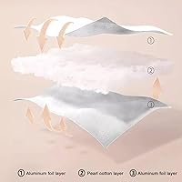 Vista 2 de Película aislante reflectante de papel de aluminio, película opaca de privacidad para ventanas de vidrio, bloqueo solar, control de calor, tinte