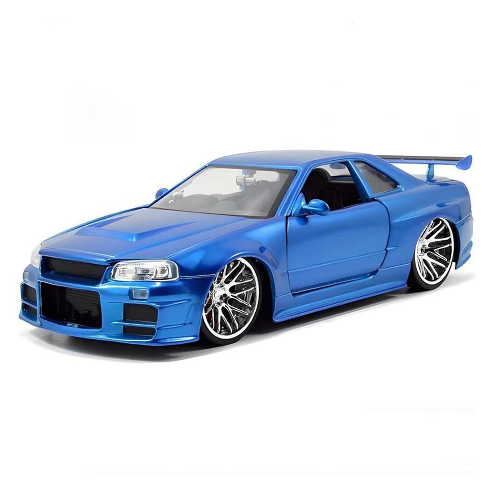 Uifcog Blue Die Cast Collectible Car Model For Skyline For Gtr R34 Diecast Model Car