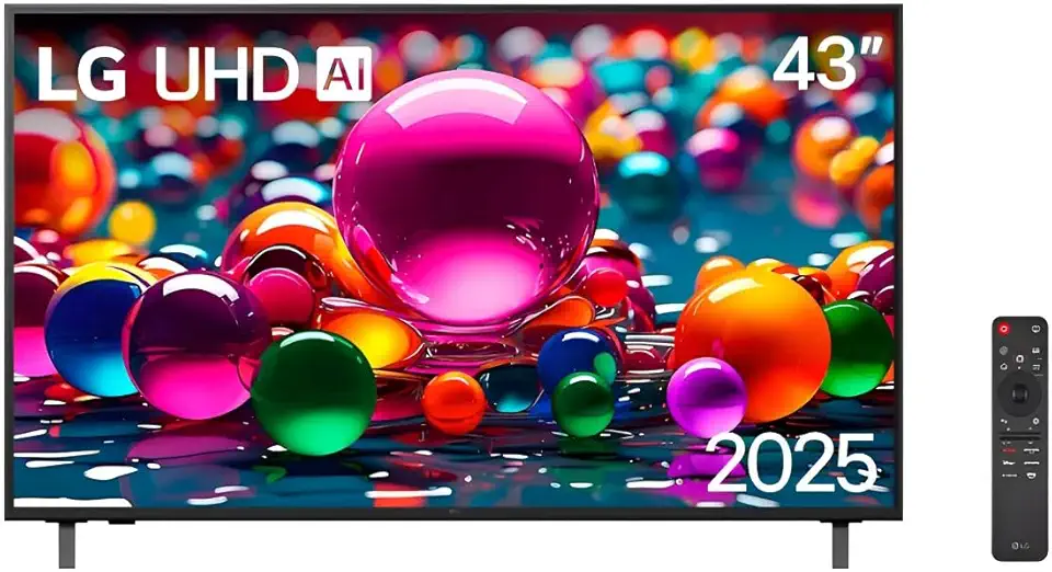 LG TV HOTEL 43" 4K UHD PROFISSIONAL SMART 43AU801C, ULTRAFINO, HDMI/USB, THINQ AI WEBOS 24, GOOGLE ASSISTENTE ALEXA 200X200