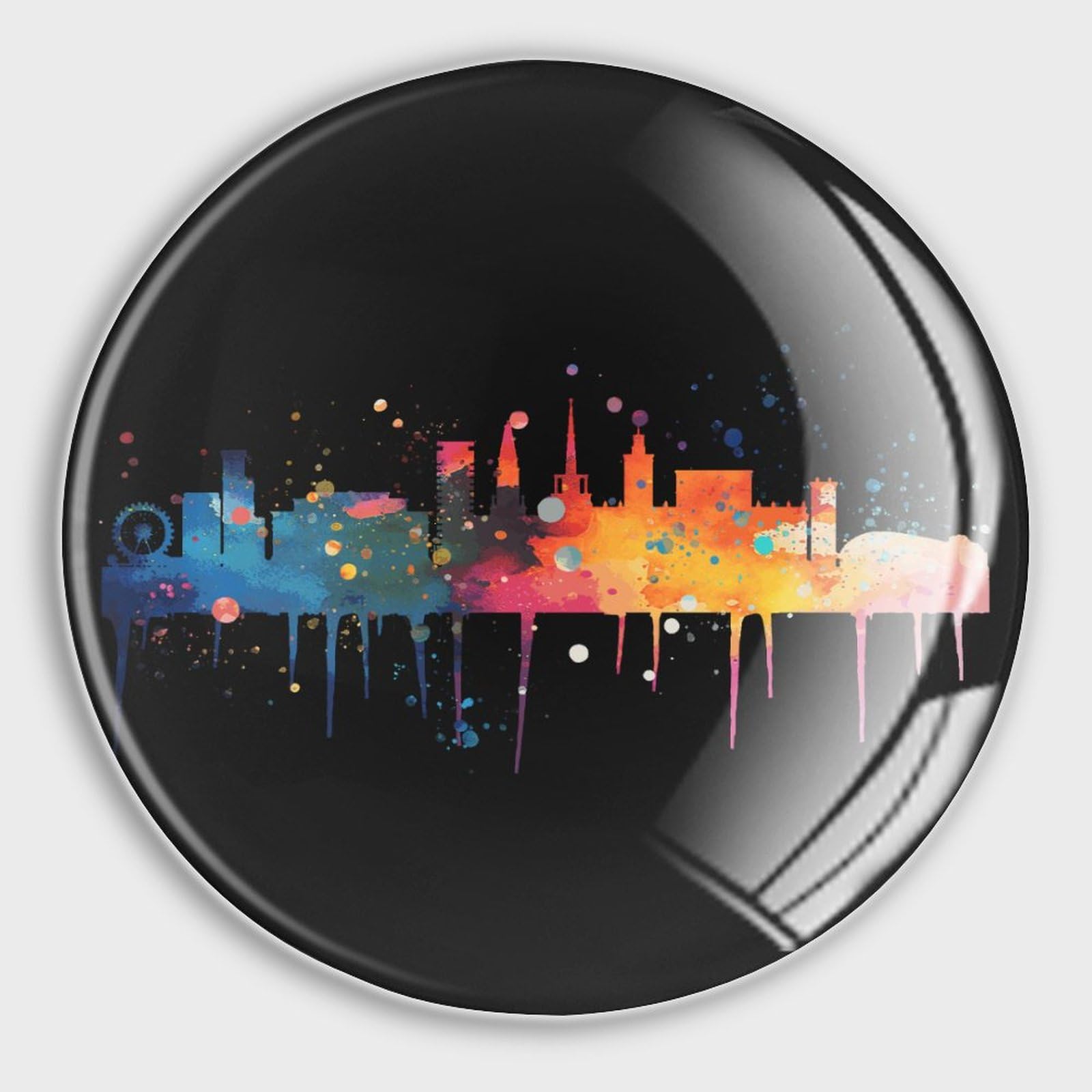 Magnets de frigo Skyline en verre pour embellir votre cuisine avec la ville de la fierté