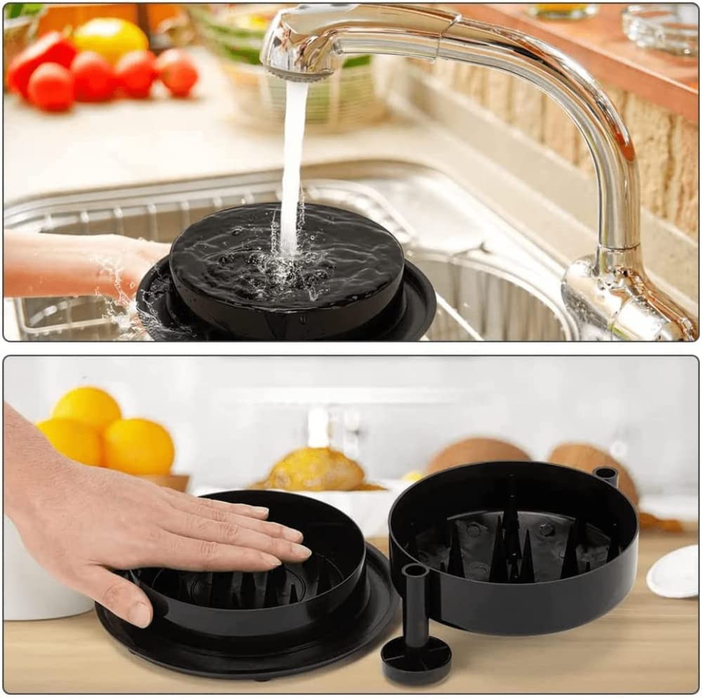 SIULAS Chicken Shredder, 10inch Chicken Shredded Bowl Twist Tool?with Handle and Non-Slip Base Meat Shredder (Grey)