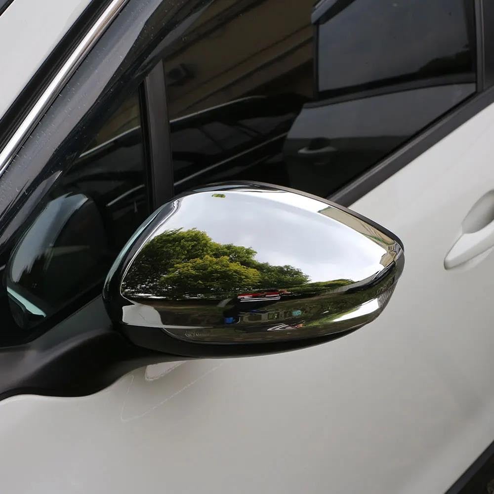 Alloggiamento Specchietto Retrovisore Per Peugeot 208 2014 - 2017 ABS Cromato Specchietto Retrovisore Per Auto Lato Sinistro Destro Tappo Di Protezione Custodia Adesivi 2 Pezzi Specchietto Retrovisore
