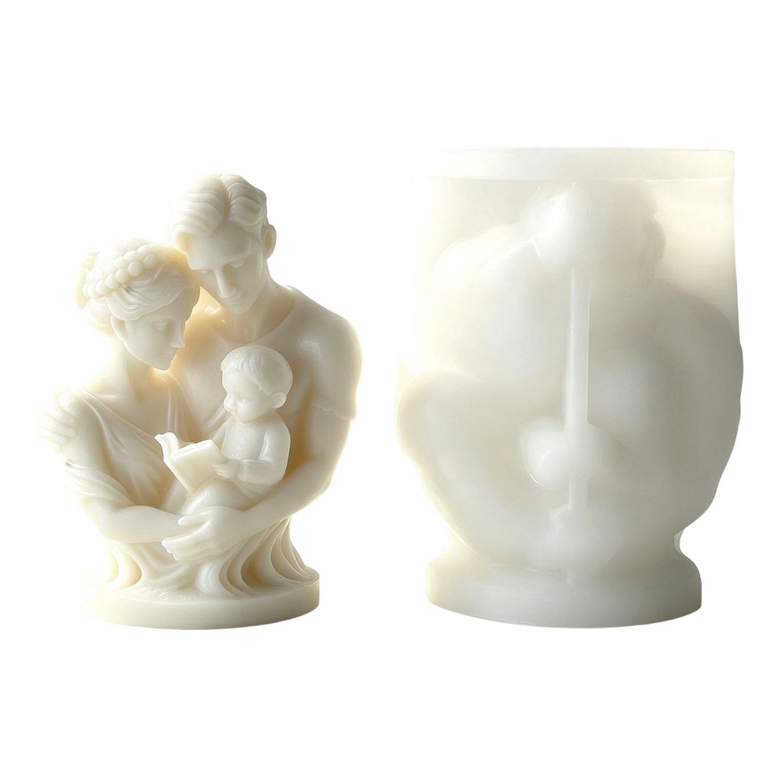 Xinsheinelry B Sculpture Silicone Molds Love Family Silicone Molds For Soap Wedding Party Decoration Elastomer Figurine Cast