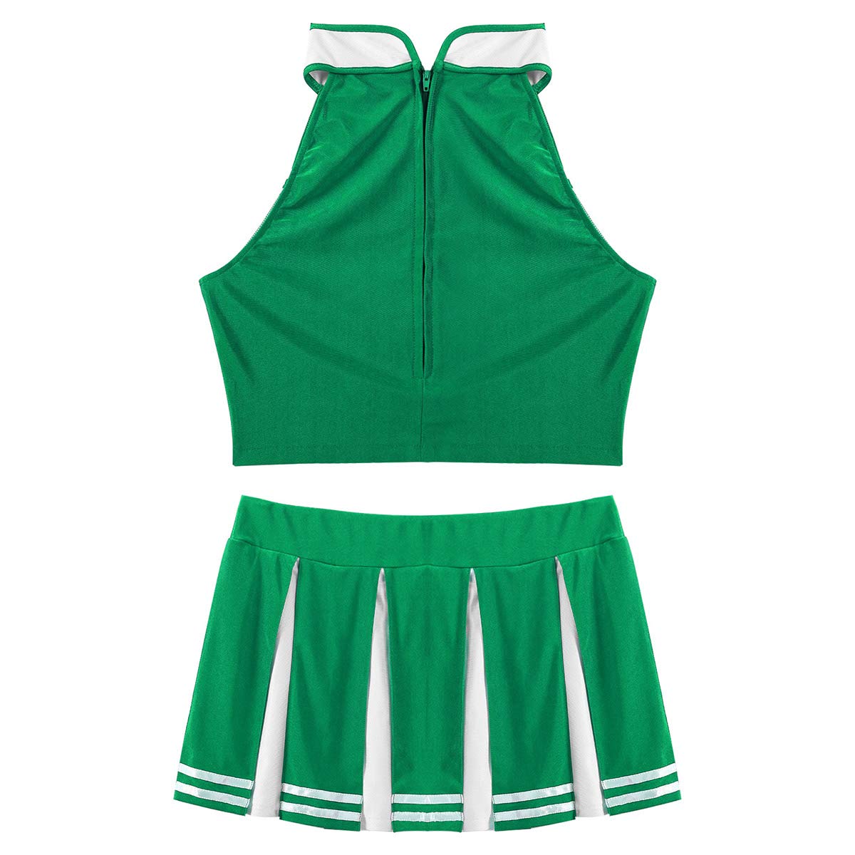 ranrann Divisa Cheerleading Studentessa Completo Danza Moderna Jazz Hip Hop Costume da Cheerleaders Uniforme Scolastica Sexy Carnevale Divisa Musicale School Girl