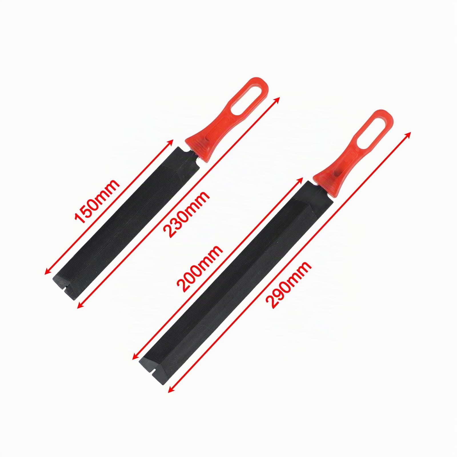 DAZZLEEX 2pcs Affilatura e raddrizzamento, 2 lime per sega a mano, rendono i denti di sega più affilati, manico in gomma morbida per una presa comoda(6inch+8inch)