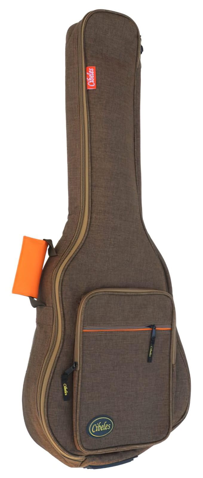 cibeles Gitarrentasche für klassische Gitarren und Flamenca, gepolstert, 15 mm, bronze, 4/4, Gitarrentasche