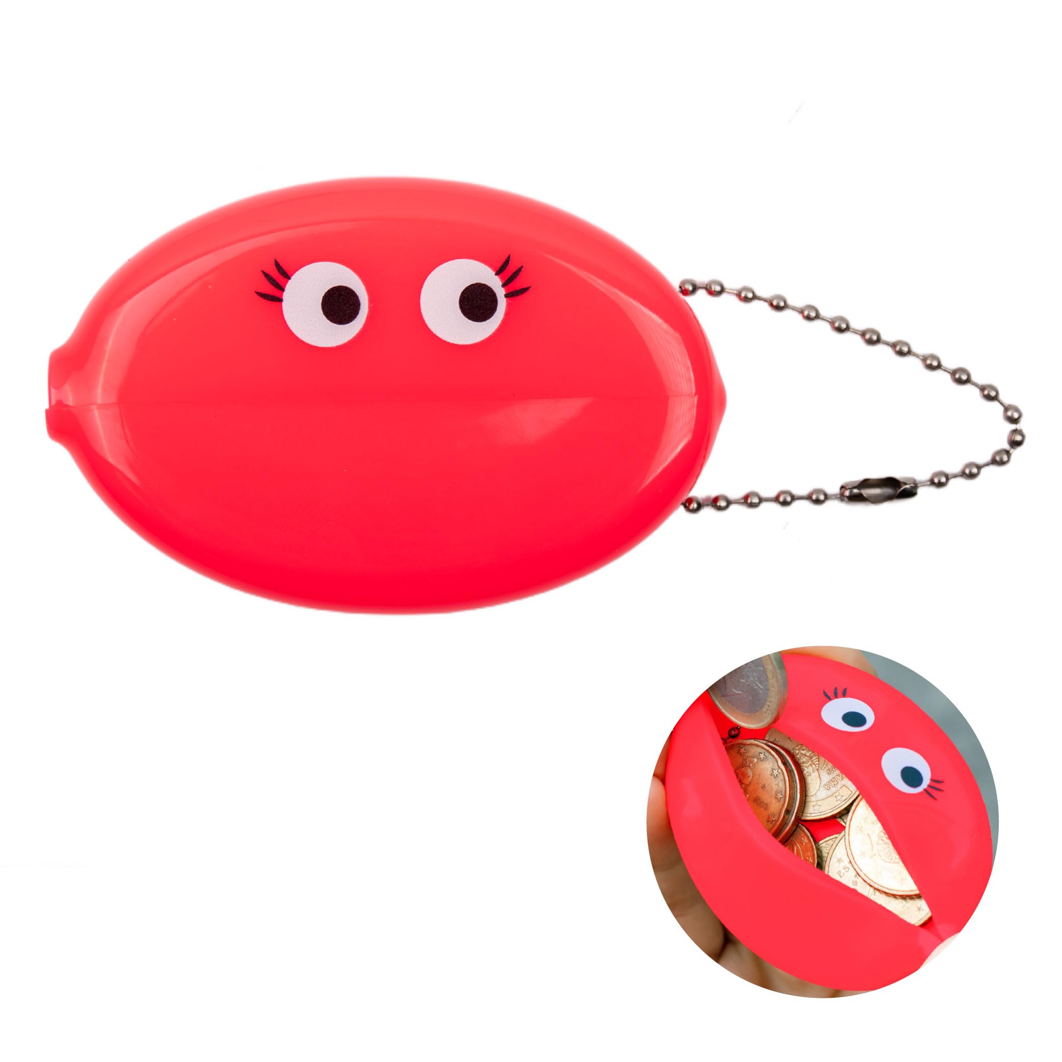 Fisura Oval Coin Purse, Eyes 1 Unit, Standard, Modern