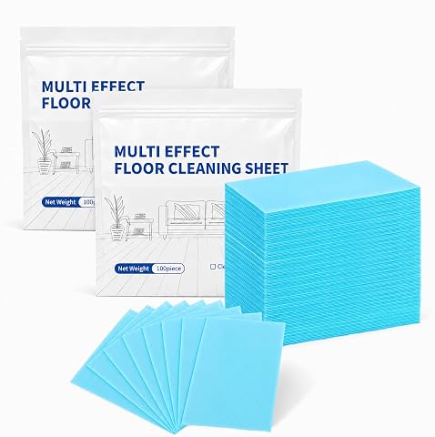 Floor Cleaning Tablets, 200 Pcs Deep Cleaning Floor Sheets for Multi-Surface Flo