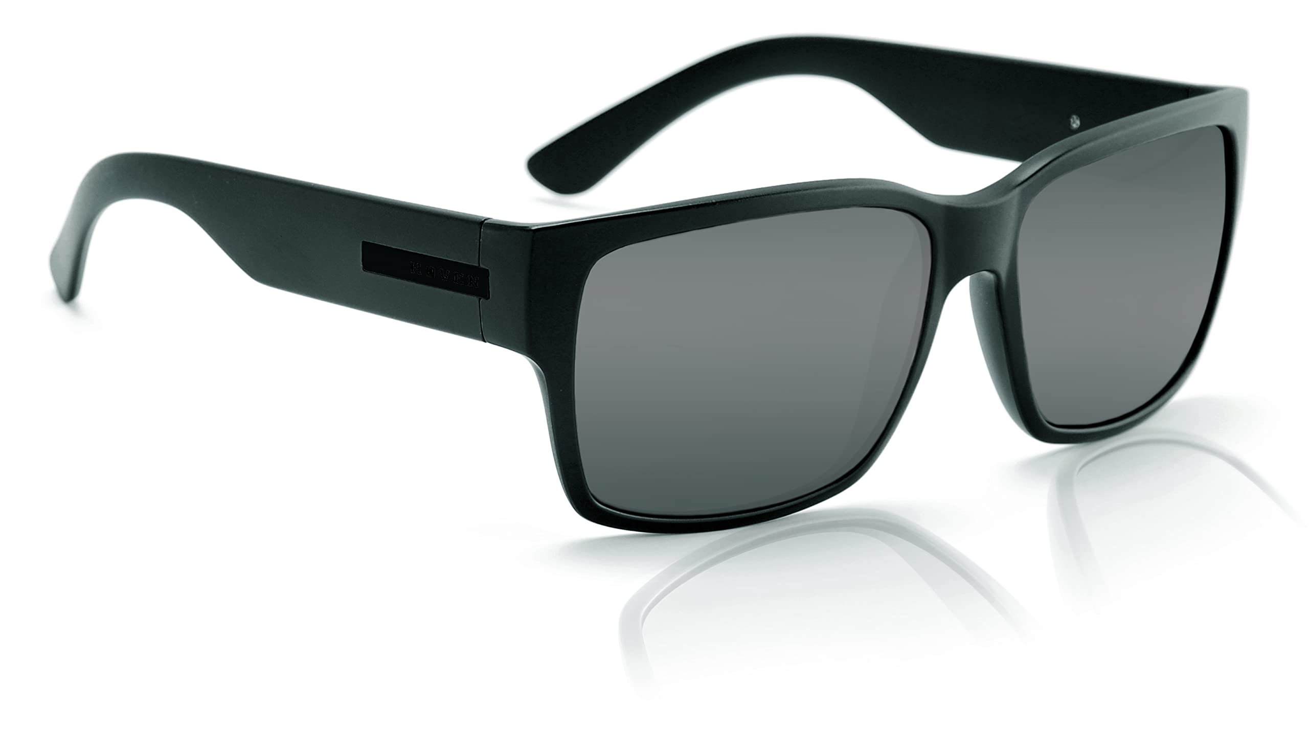 Hoven Mosteez Sunglasses - Black on Black - Grey Non-Polar Lenses - 51-9901