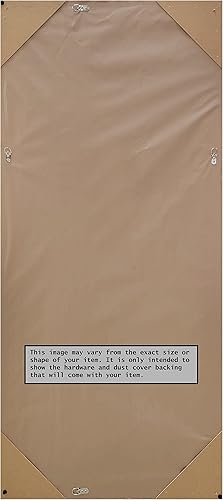 Miniatura 5 de Amanti Art Espejo plateado de longitud completa, 63 x 27 pulgadas, espejo de pared de cuerpo alto para vestirse, marco de madera casual, inclinado