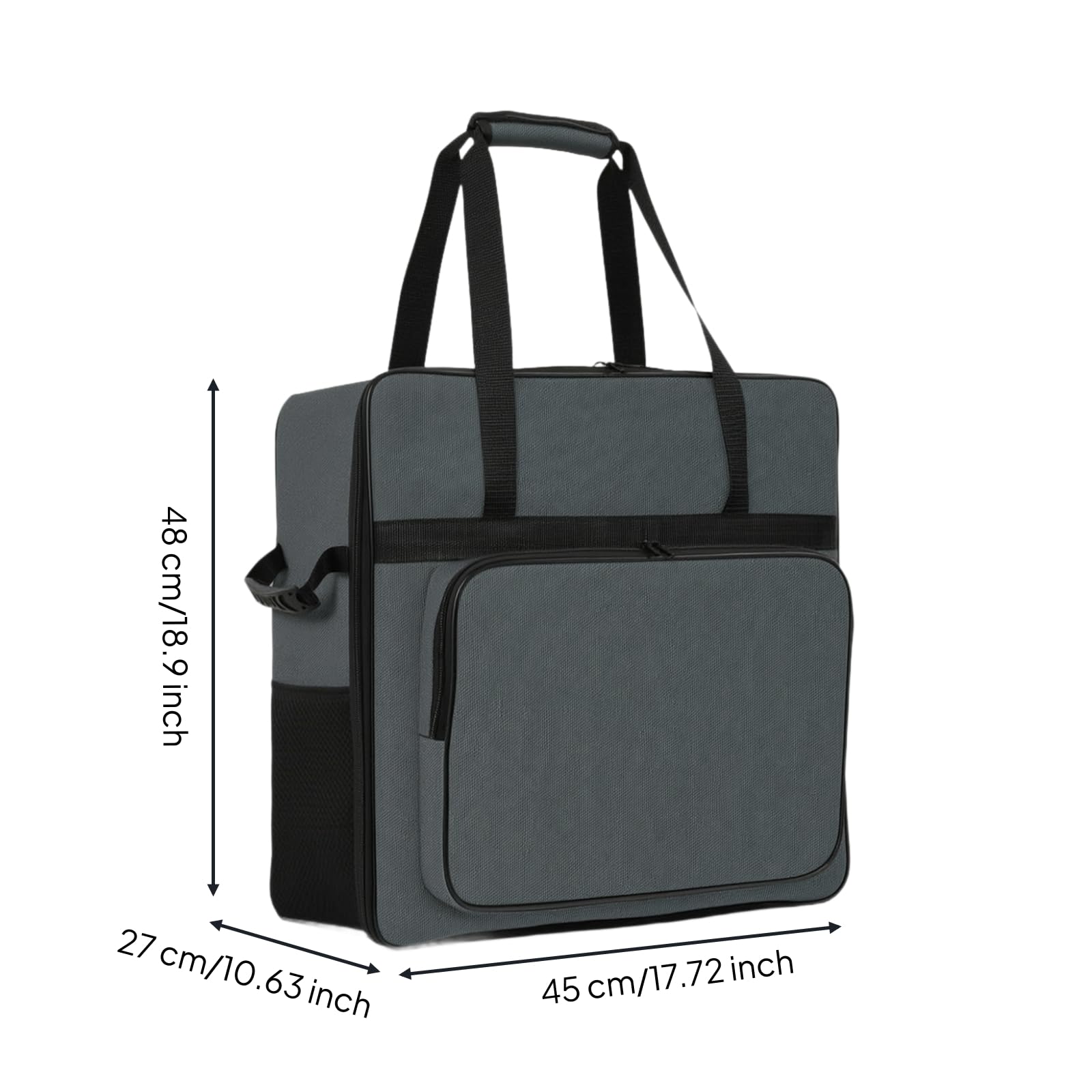 perfk Borsa per Macchina Slushy Imbottita, Grigio, Grigio | Portatile, Facile da Pulire, Borsa per Macchina per Bevande Ghiacciate,