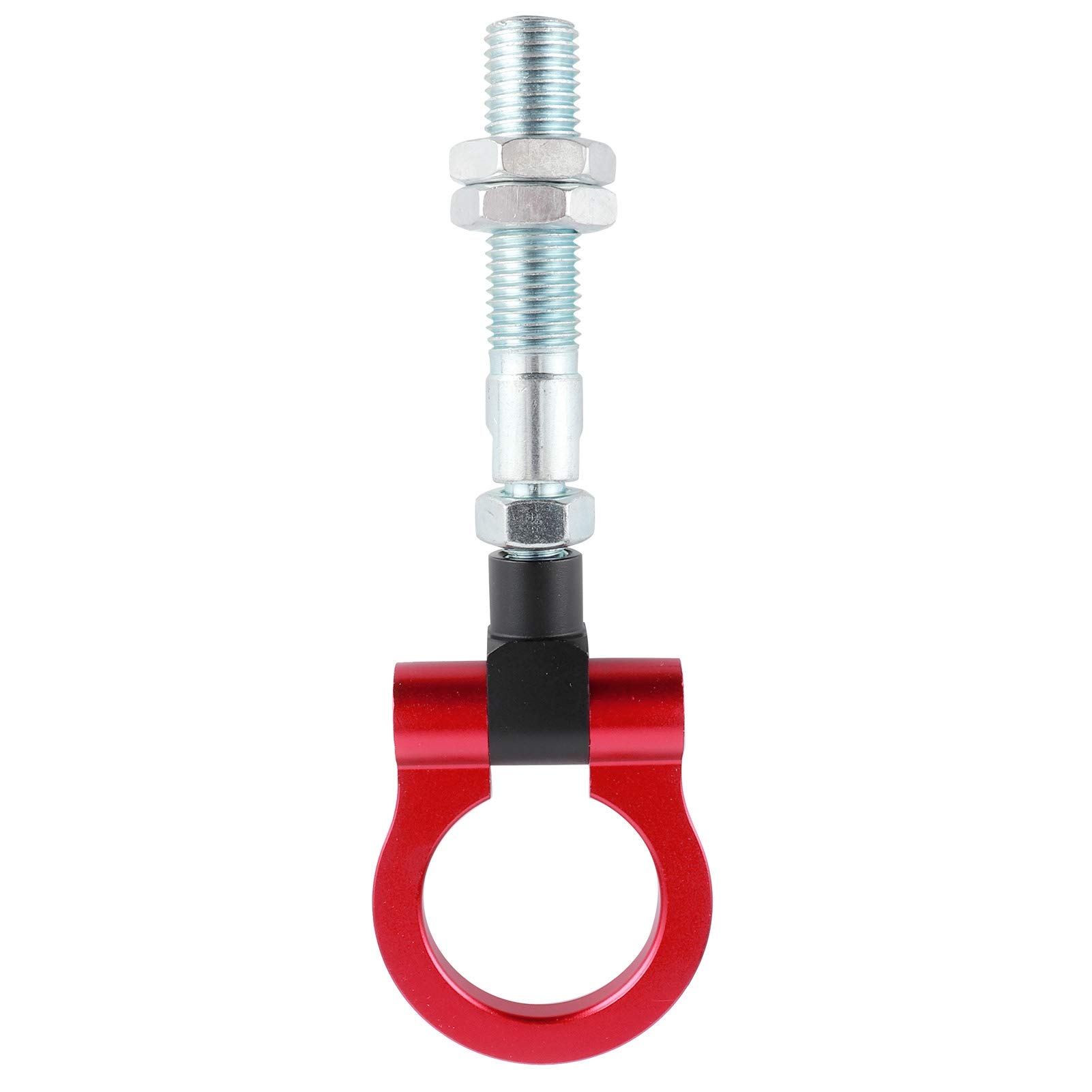 Red Folding Tow Hook For Hyundai 2012-2017 - Heavy Duty Aluminum Racing Style Tow Hook Front Bumper Accessory