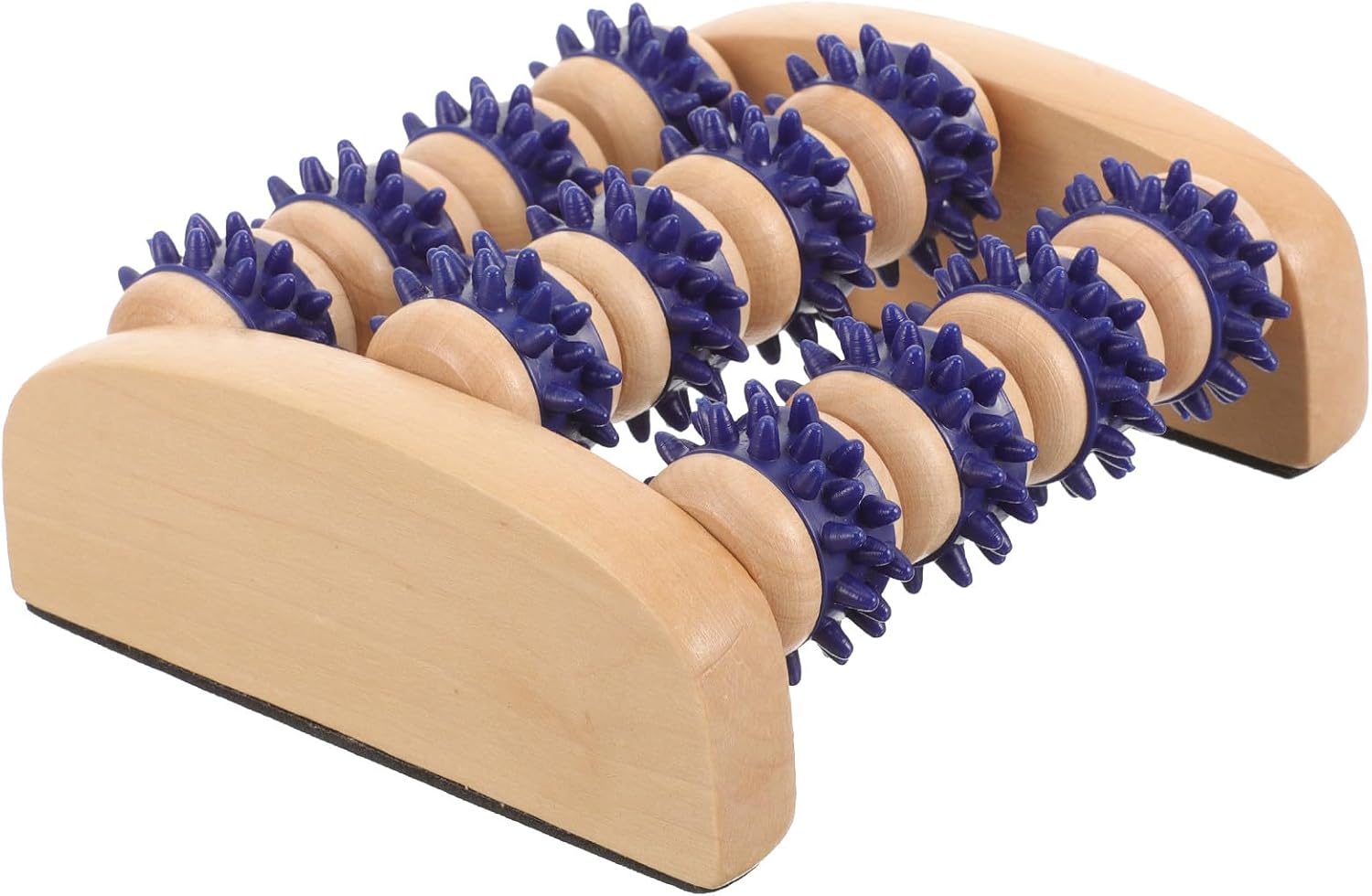 ARTIBETTER Wood Foot Massager Roller for Deep Tissue Massage, Manual Feet and Calf Roller, Compact Pressure Massage Tool for Muscle Relaxation and Office Use