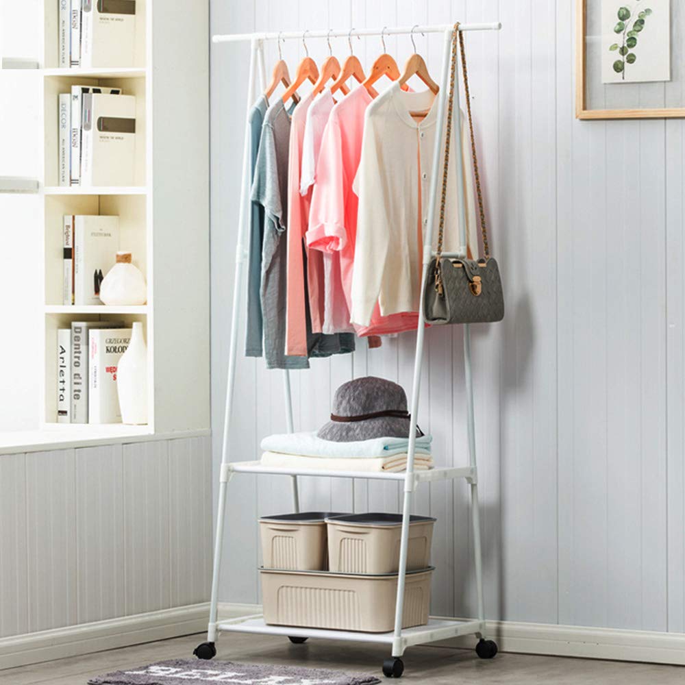 Homtoozhii Triangle Coat Rack - Sturdy, Spacious, and Mobile