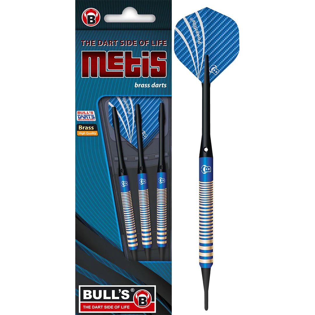 Bull's Metis Soft Darts – 18 g, 55,2 mm, blau