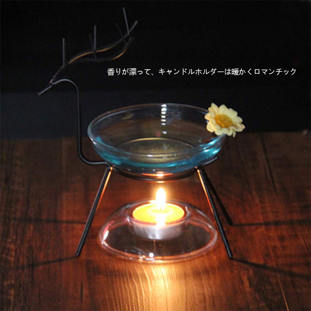 Amazon.co.jp: HIGHAWKガラス製 アロマポット 耐熱 アロマ