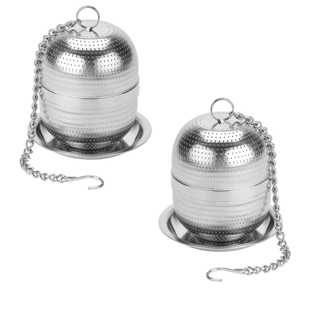 2 peças infusor de chá bola de malha coador de chá para chá, especiarias e a maioria das