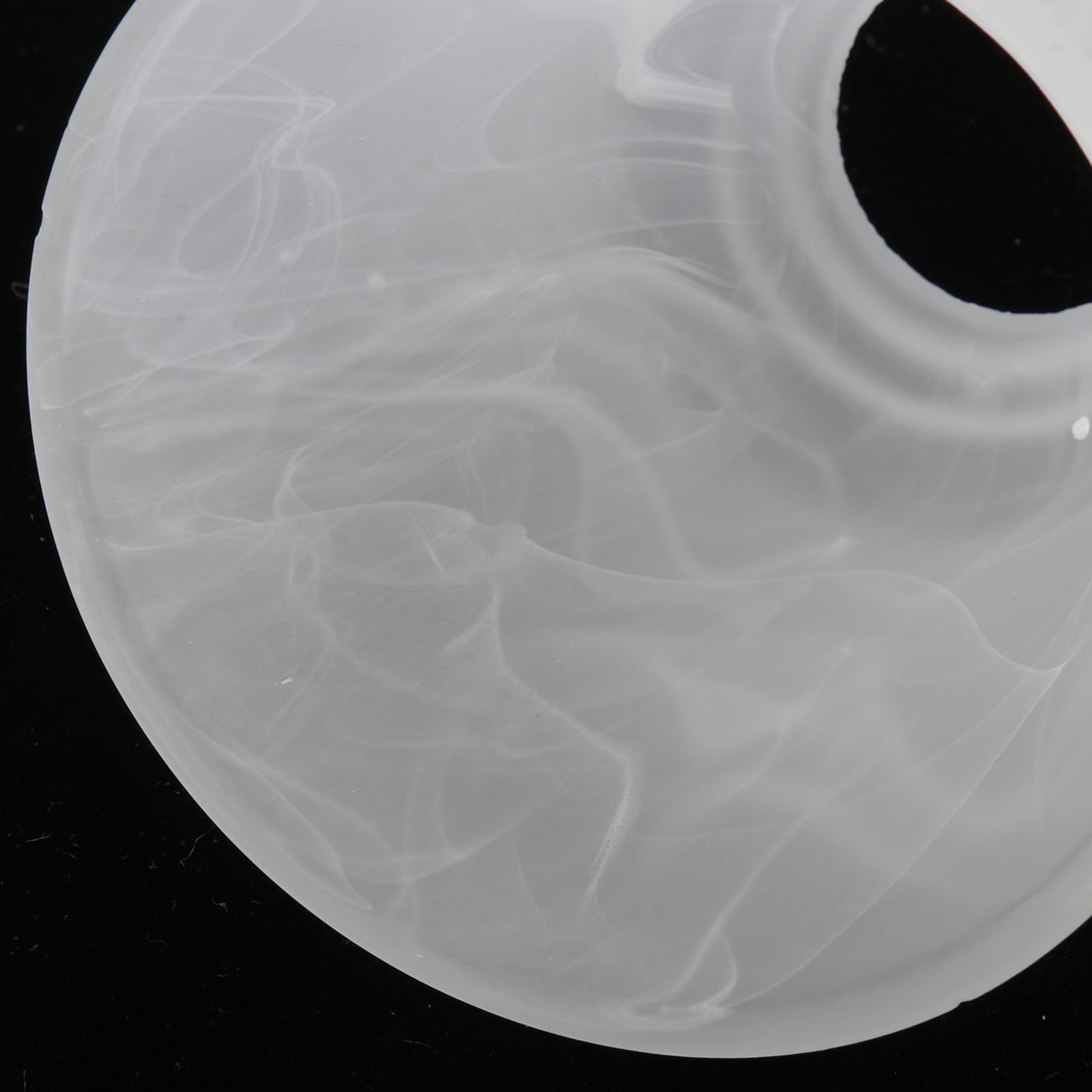 Pantalla de Lámpara de Vidrio Blanco E27 para Lámpara de Techo, Diseño Creativo y Estructura Resistente, Pack de 2 Piezas Adecuado para Hotel o Almacén