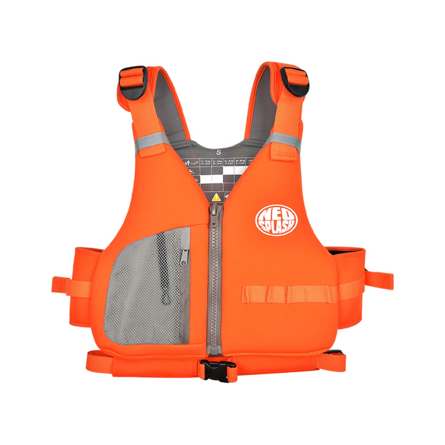 NEO-SPLASH Swimming Vest with Adjustable Safety Straps for Adults