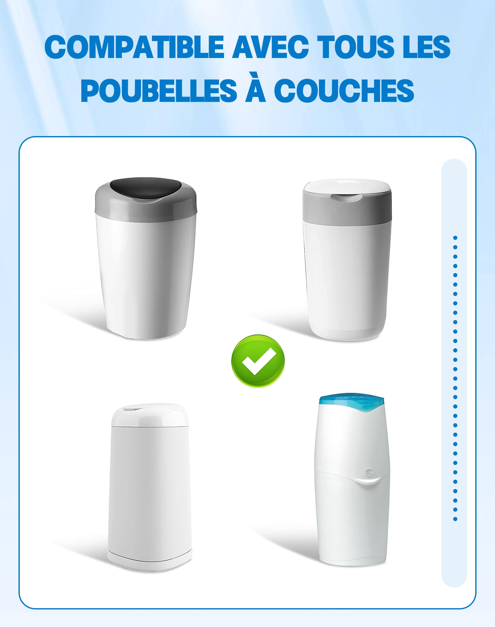 Sac A Poubelle 30 Couches Diaper Champ | Papouille