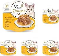 Vista 12 de Catit Cena de pollo con carne de res y calabaza - Alimento húmedo hidratante y saludable para gatos de todas las edades