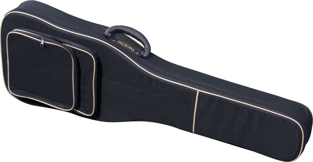 TOBAGO Housse 45 Soft Case Guitare Classique, Polyester, Poche frontale, Noir