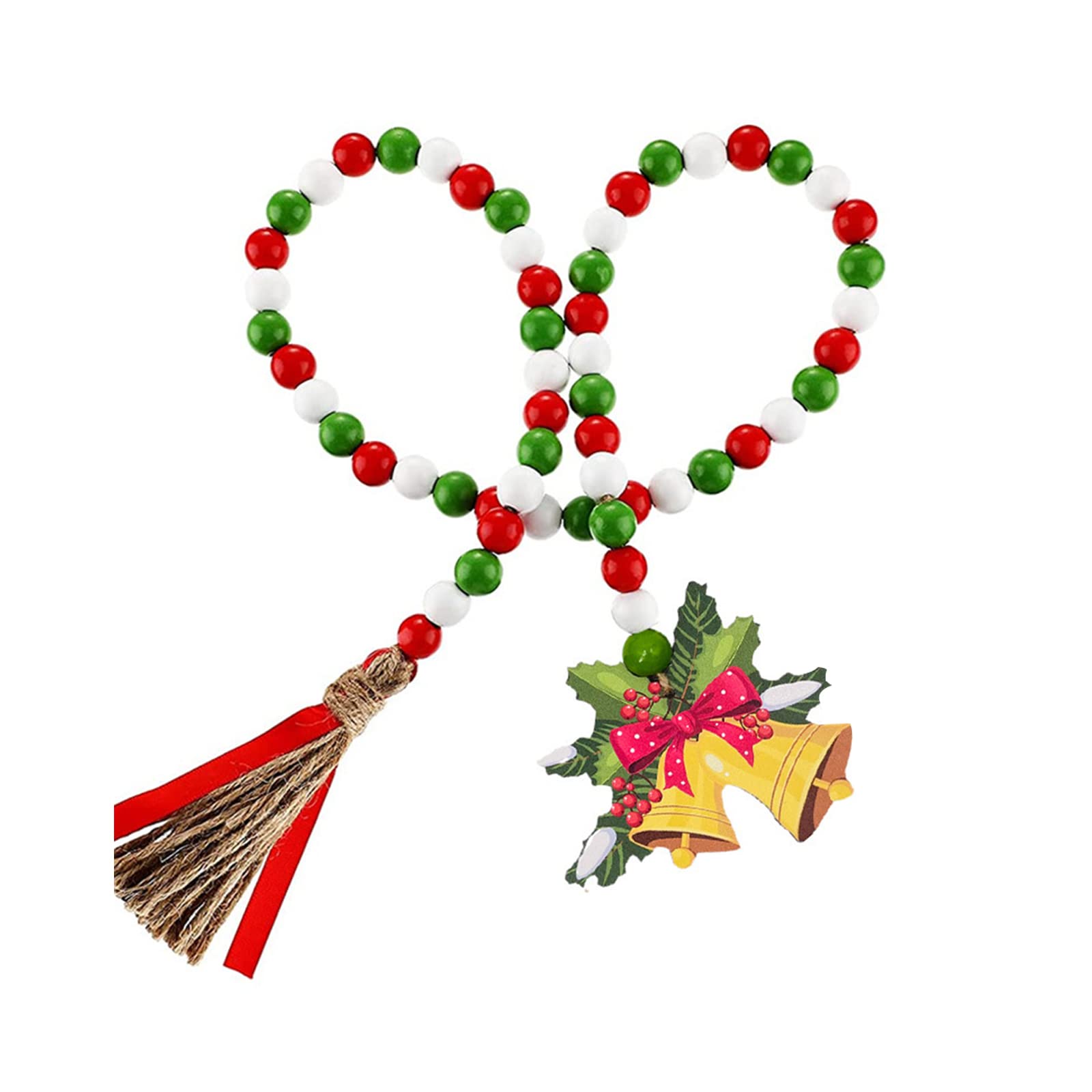 Tsophreniq Wood Bead Garland Country Decoration Housewife Home Ornaments Dining Room Decor Country Decoration Farmhouse Beads Harvest Decorations Outdoor
